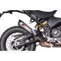 QD Exhaust Tri-cone Titanium/Carbon Slip-on Exhaust for the Ducati DesertX